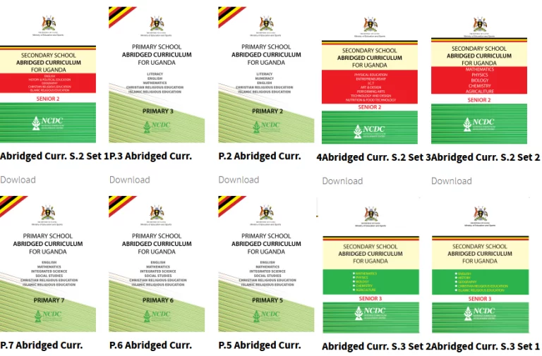 Final Edited Abridged Curriculum Booklets Published by NCDC